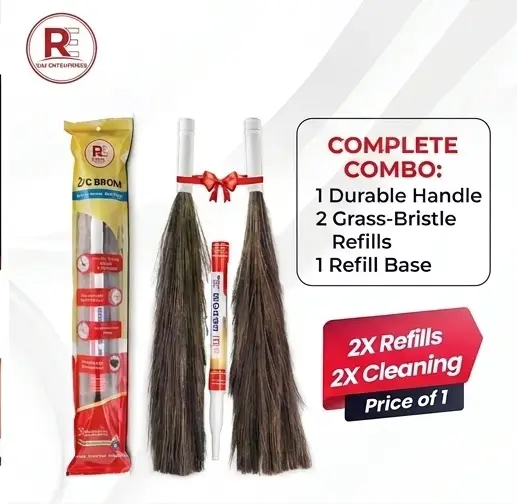 Premium 2 Piece Household Broom Set – Durable & Efficient Cleaning Partner - Image 2