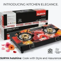 Nano Digital 2 Burner Glass Top Gas Stove