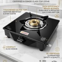 Single Burner Glass Top Gas Stove